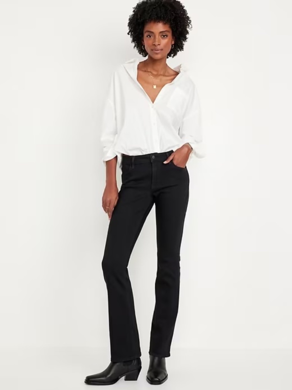 WOW Midrise Bootcut Black Jeans Size 4 NWT